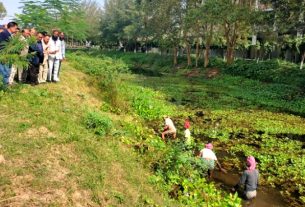 শহীদ মুগ্ধ’র নামে প্রস্তাবিত সরোবরের পরিচ্ছন্নতা কার্যক্রম শুরু